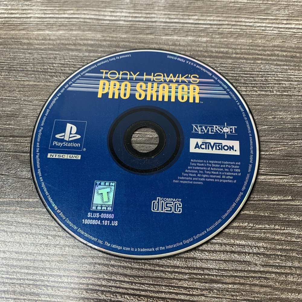 Tony Hawk's Pro Skater For PlayStation 1 PS1 Game Only **SCRATCHED